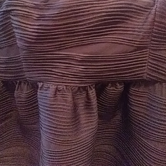 Purple pleated semi-casual dress - Picture 3 of 3